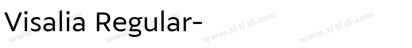 Visalia Regular字体转换